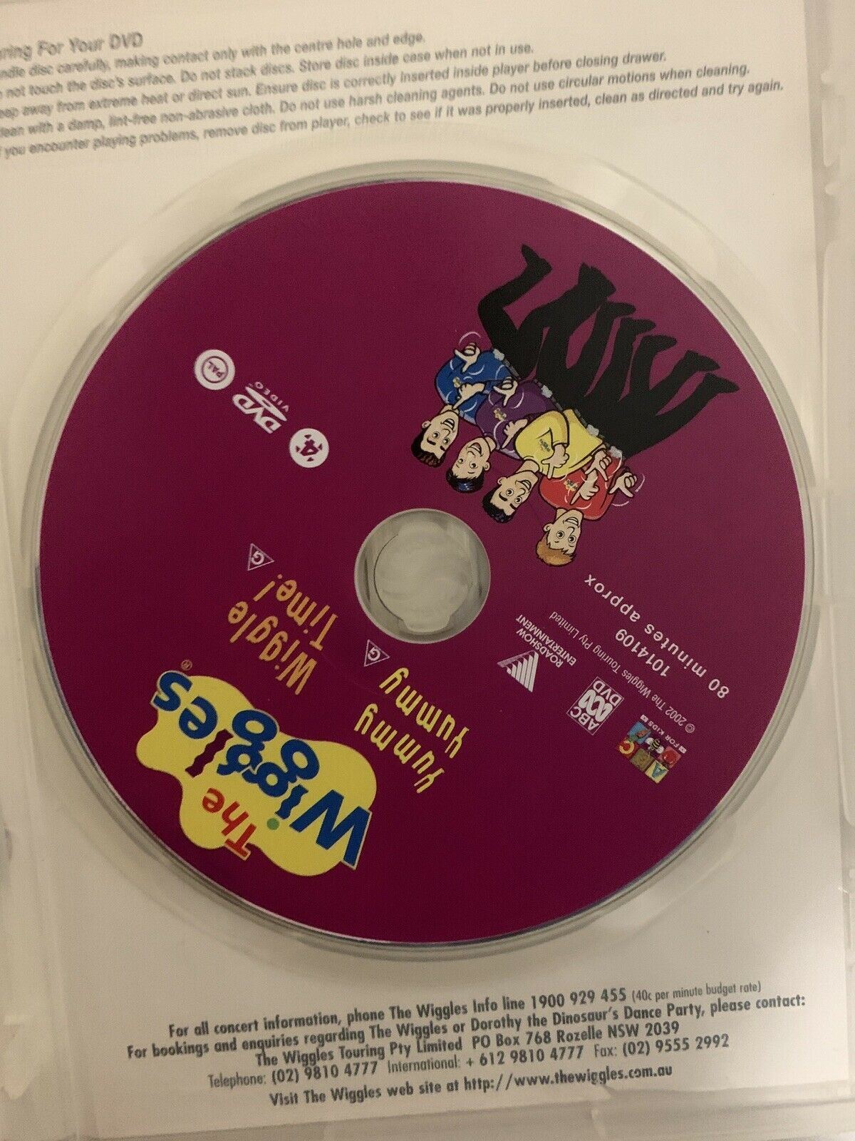 The Wiggles - Wiggle Time! / Yummy Yummy (DVD, 2002) Region 4