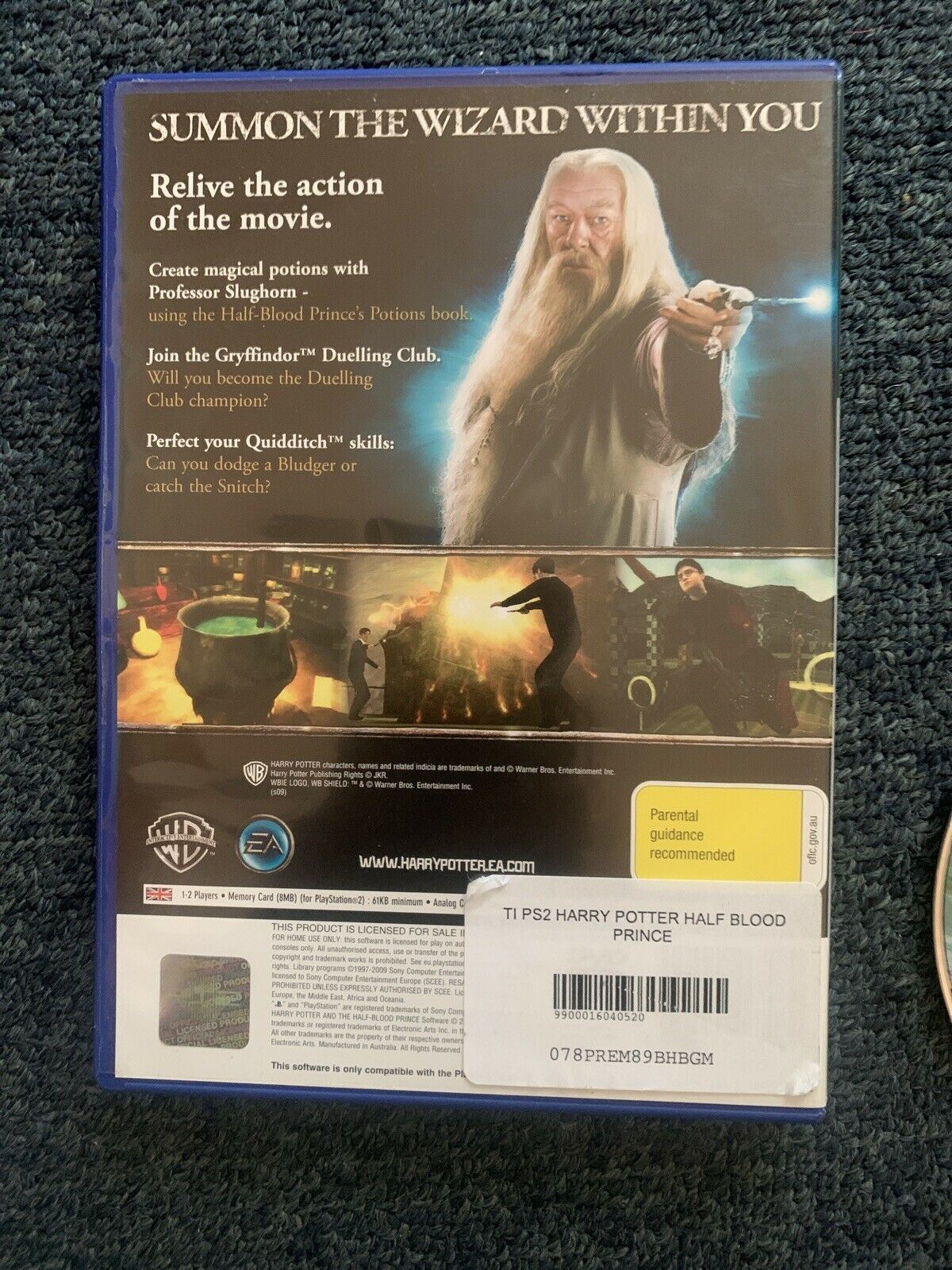 Harry Potter and the Half-Blood Prince - PlayStation 2 PS2 Game With Manual