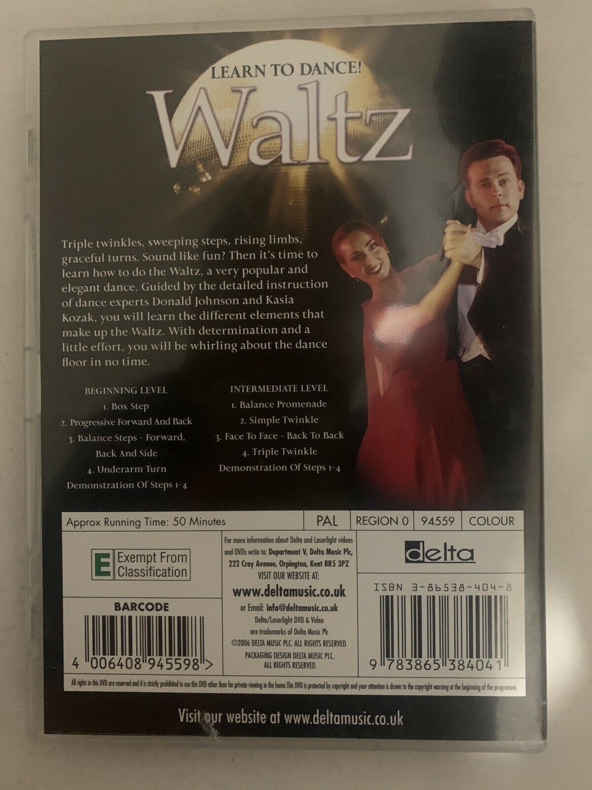 Learn to Dance-Waltz - Instructional Beginner & Intermediate Level (DVD, 2006)