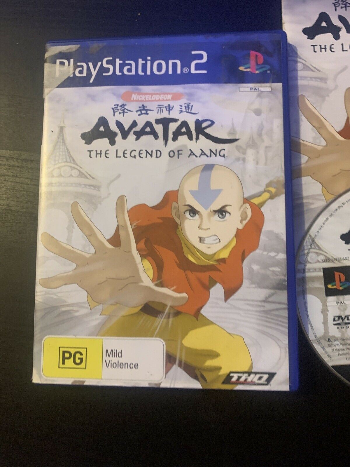 Avatar The Legend of Aang PS2 Playstation 2 Game PAL With Manual
