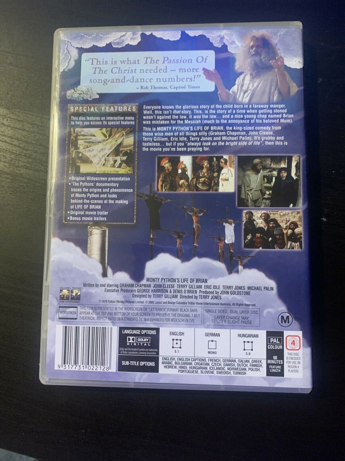 Monty Python's Life Of Brian (DVD, 1979) John Cleese, Eric Idle. Region 4