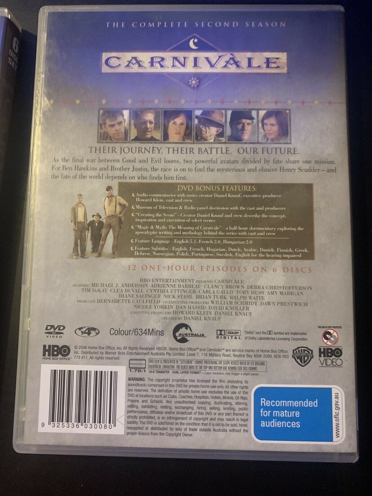 Carnivale : Season 1 & 2 (DVD, 2006, 12-Disc Set) Region 4
