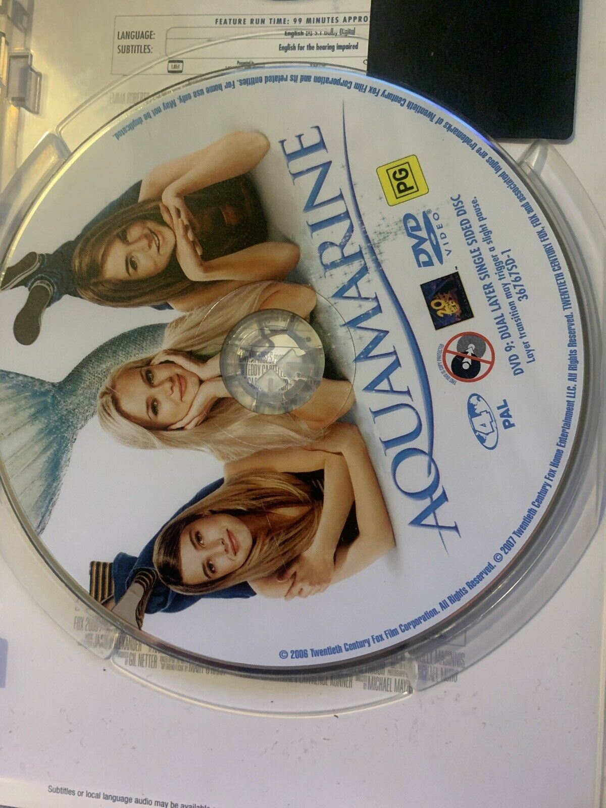 Aquamarine / Just My Luck / Flicka (DVD, 2007, 3-Disc Set) 🥳 Region 4