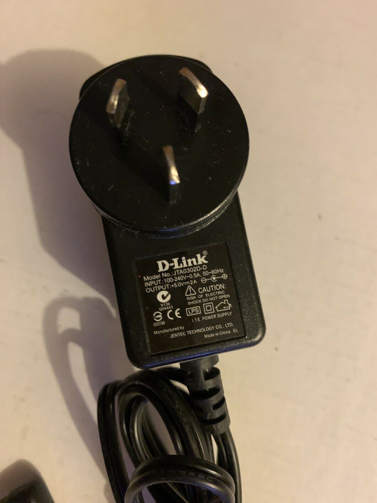 Genuine D-Link JTA0302D-D AC Adapter 5V 2A