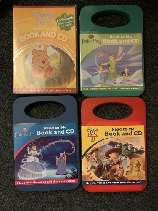 4x Disney Read To Me Book And Audio CD