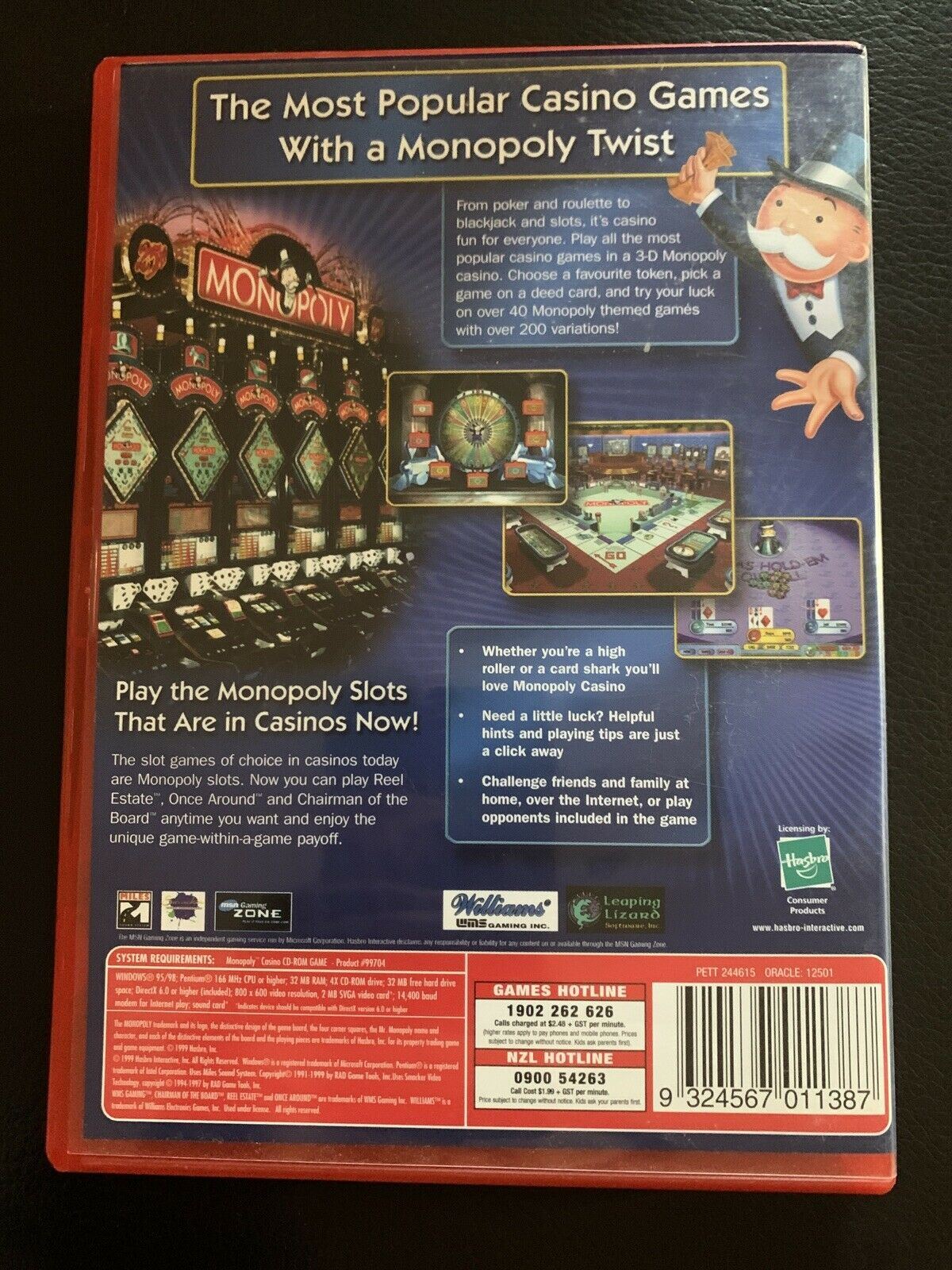 Monopoly Casino With Over 40 Games  (PC CDROM, 1999)