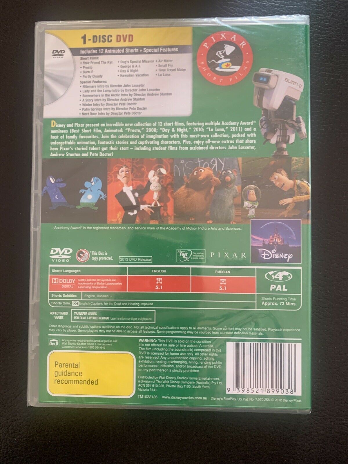 *New Sealed* Pixar Short Films Collection : Vol 2 (DVD, 2012) Region 4