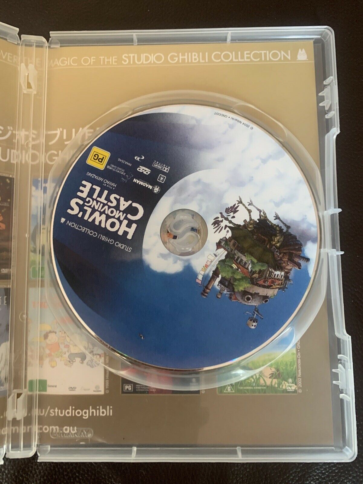Howl's Moving Castle (DVD, 2004) Hayao Miyazaki. Studio Ghibli. Region 4