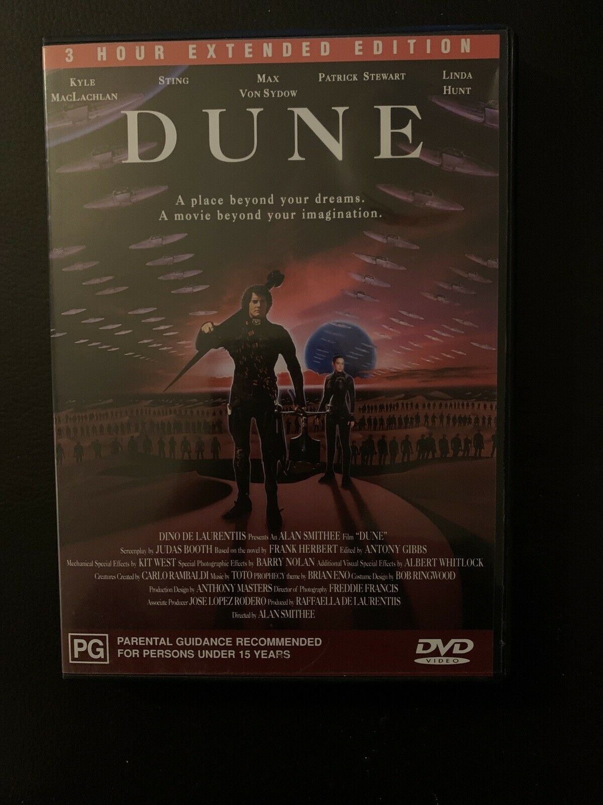 Dune - 3 Hour Extended Edition (DVD, 1984) Sting, Kyle MacLachlan. Region 4