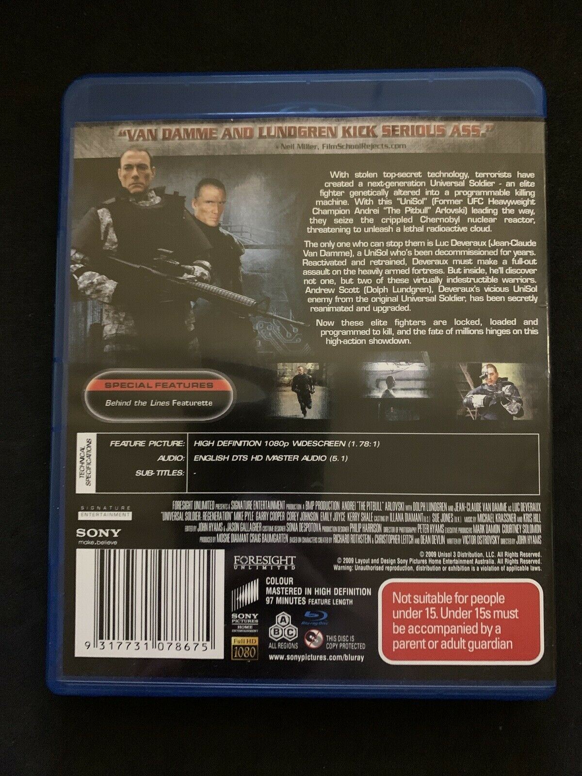 Universal Soldier - Regeneration (Blu-ray, 2010) All Regions