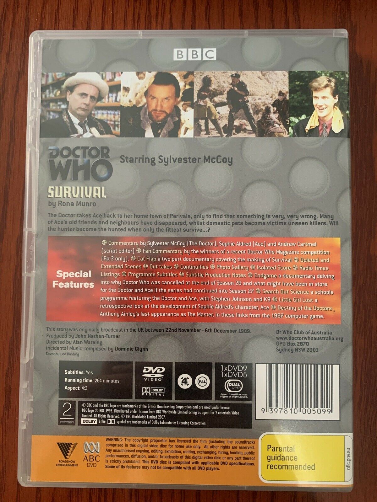 Doctor Who - Survival - The Sylvester McCoy Years 1987-89 (DVD, 2007) Region 4