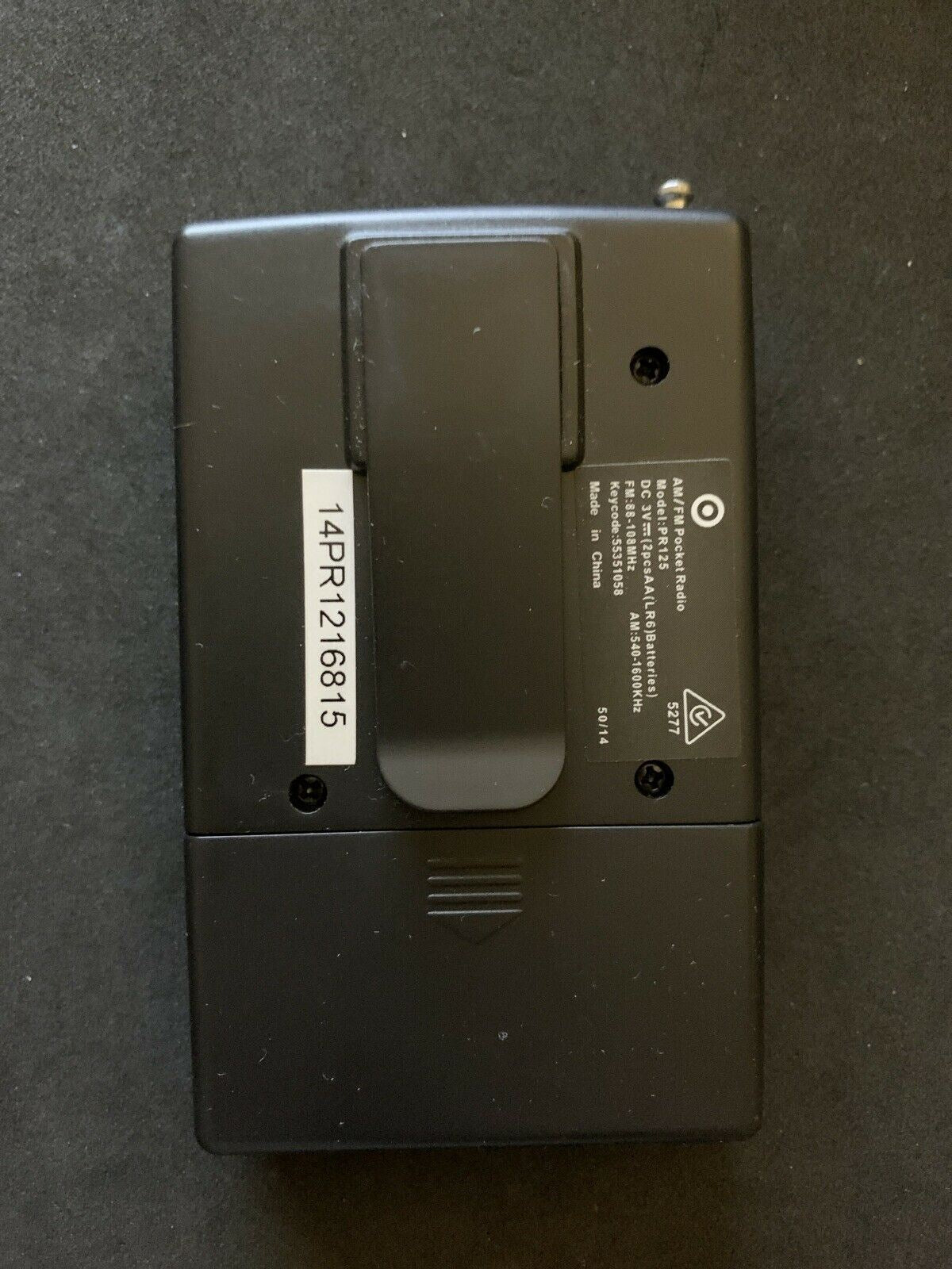 Target AM/FM Slim Pocket Radio with Built In Speaker PR125