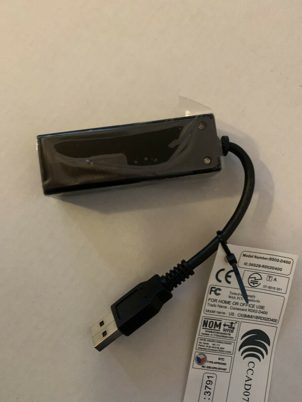 Dell RD02-D400 USB External 56K Cat MODEM Modem Fax Narrowband Cat