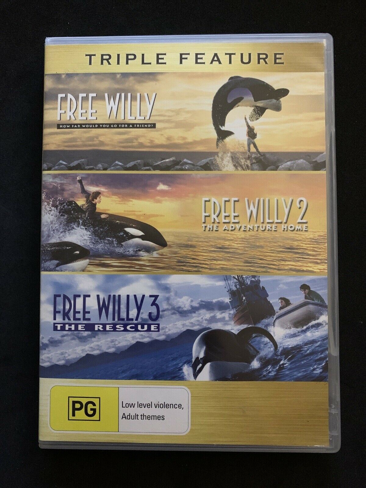 Free Willy 1, 2, 3 DVD Region 4