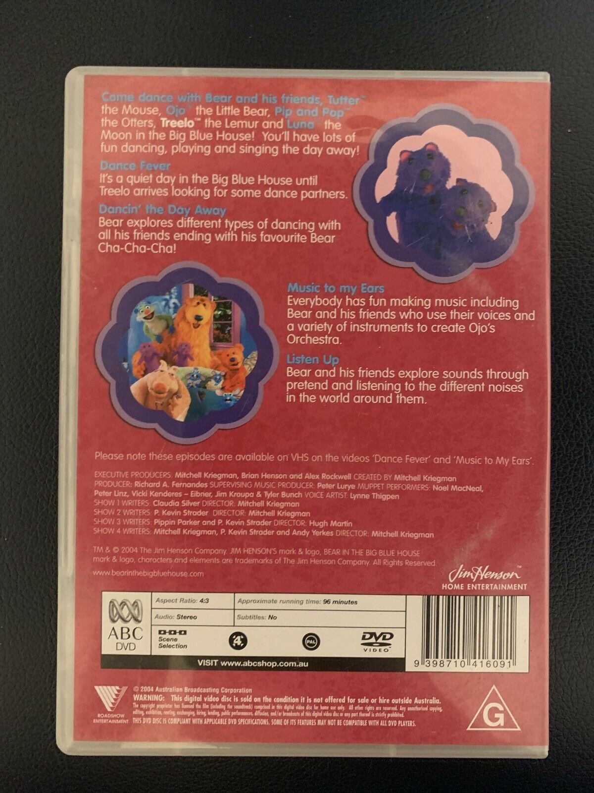 Bear In The Big Blue House - Dance Party (DVD, 2004) Region 4