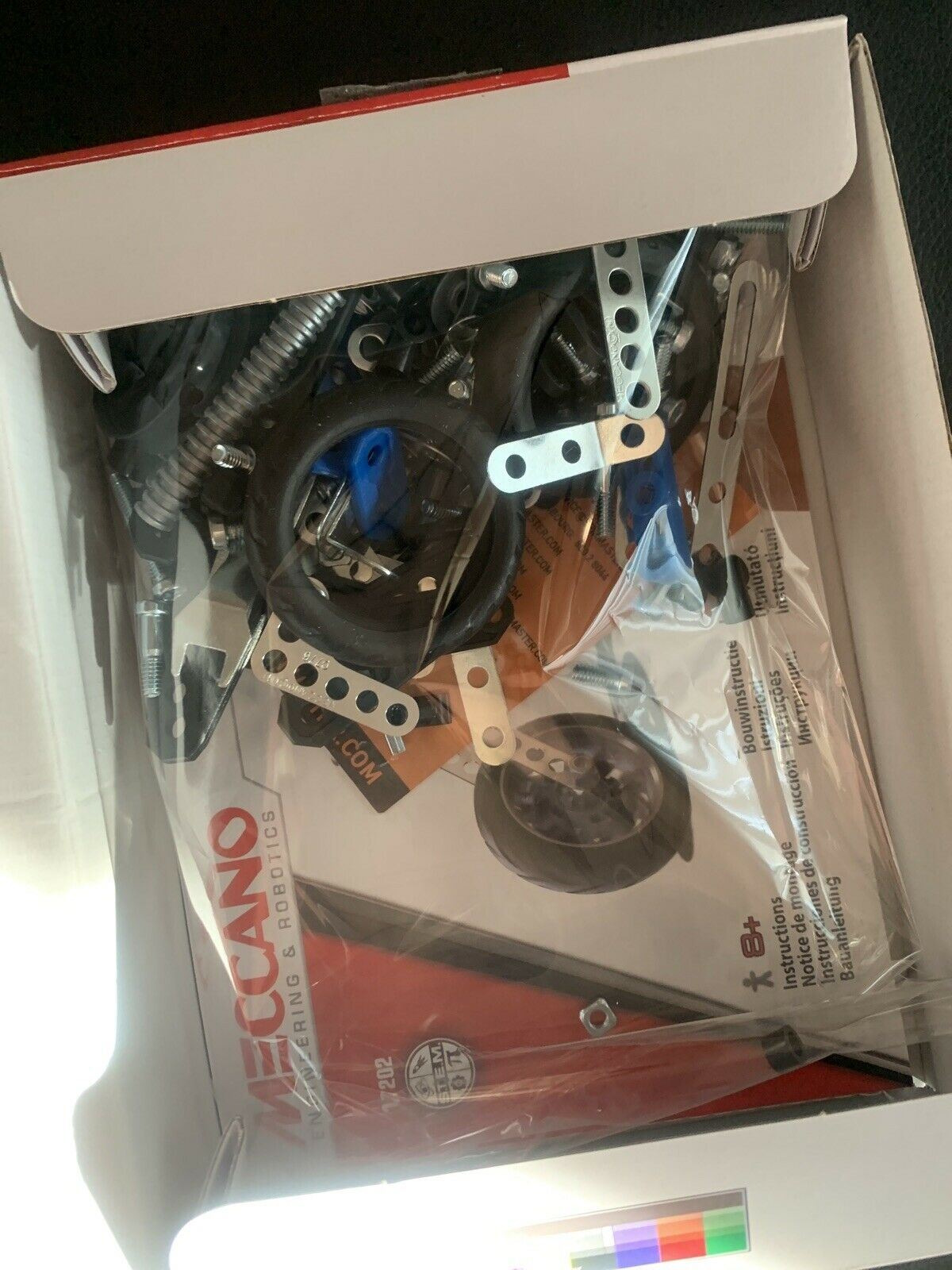 Meccano Engineering Robotics 5 In 1 Set Motorcycle Kids Building Toys Fast Post
