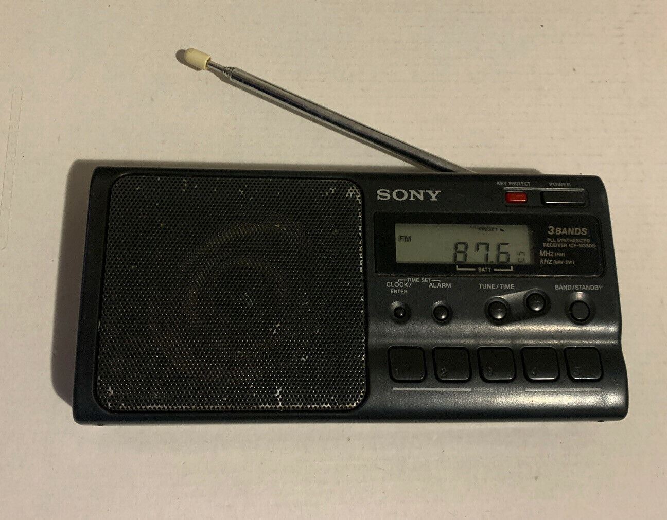 Sony ICF-M350S Portable Radio FM/MW/SW PLL Synthesized Receiver
