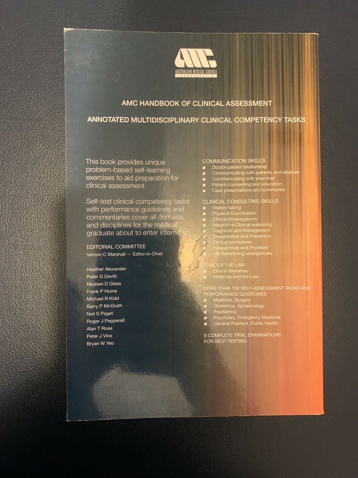 AMC Handbook Of Clinical Assessment - Australian Medical Council 2007