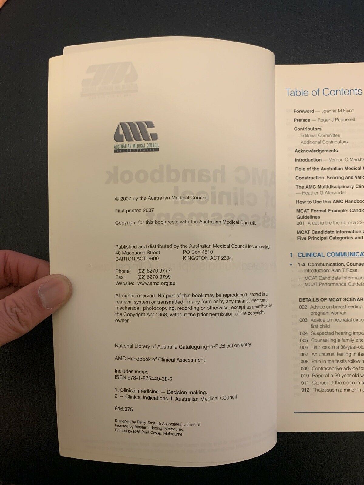 AMC Handbook Of Clinical Assessment - Australian Medical Council 2007
