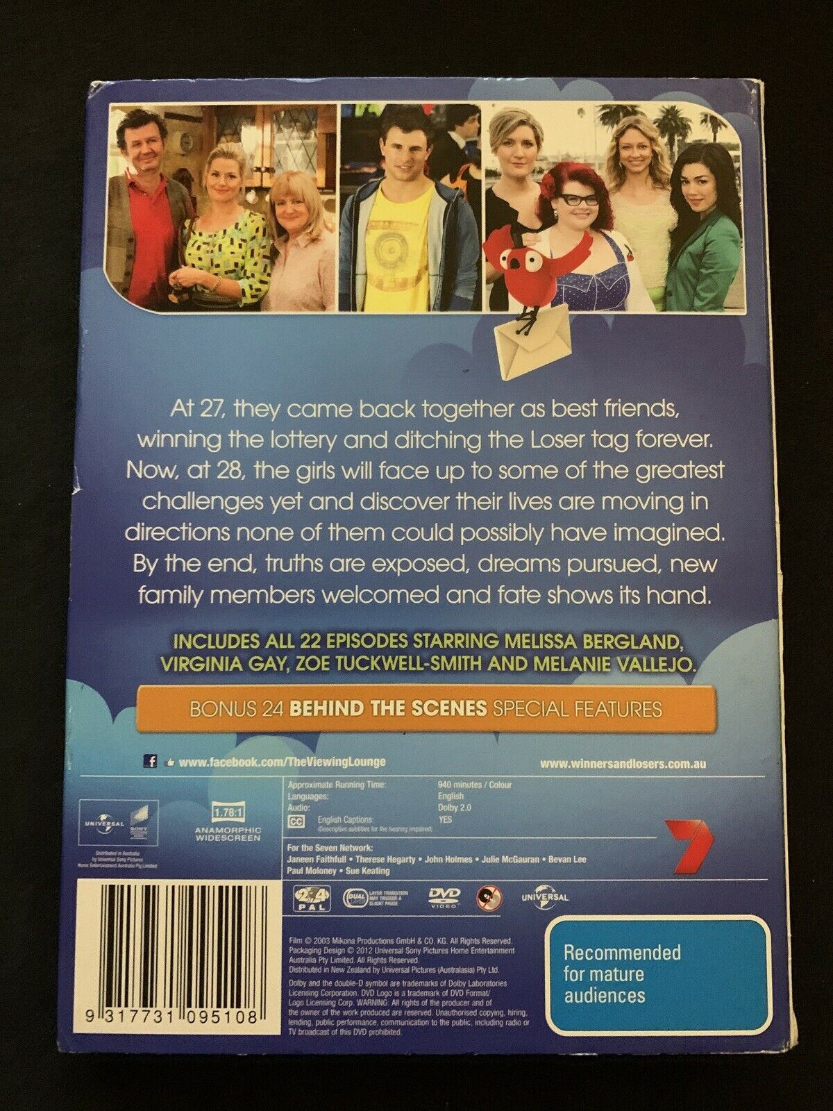 Winners & Losers : Season 1 & 2 (DVD, 2011, 12-Disc Set) Region 2, 4