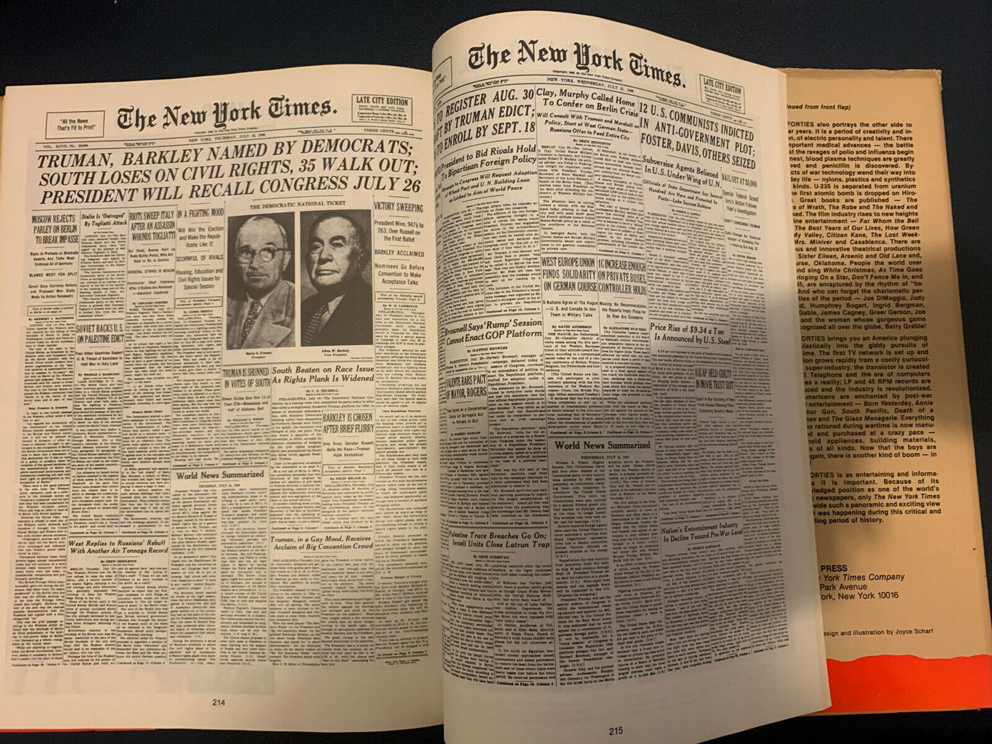 The Forties - As Reported by The New York Times 1980 by Clifton Daniel