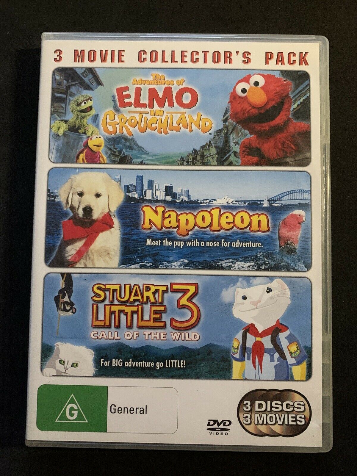 Napoleon DVD + Elmo in Grouchland + Stuart Little 3 Three - 3 KIDS MOVIES - RARE