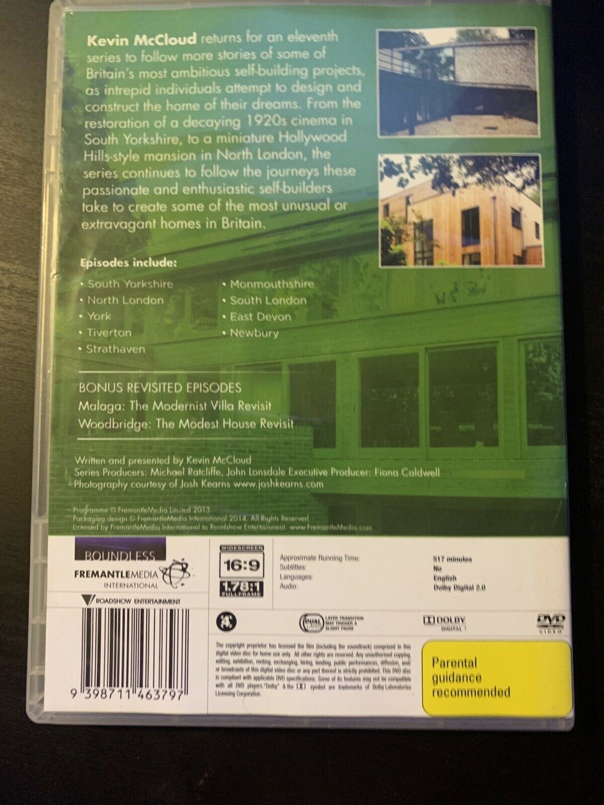 Grand Designs : Series 11 (DVD, 2014, 3-Disc Set) Region 4