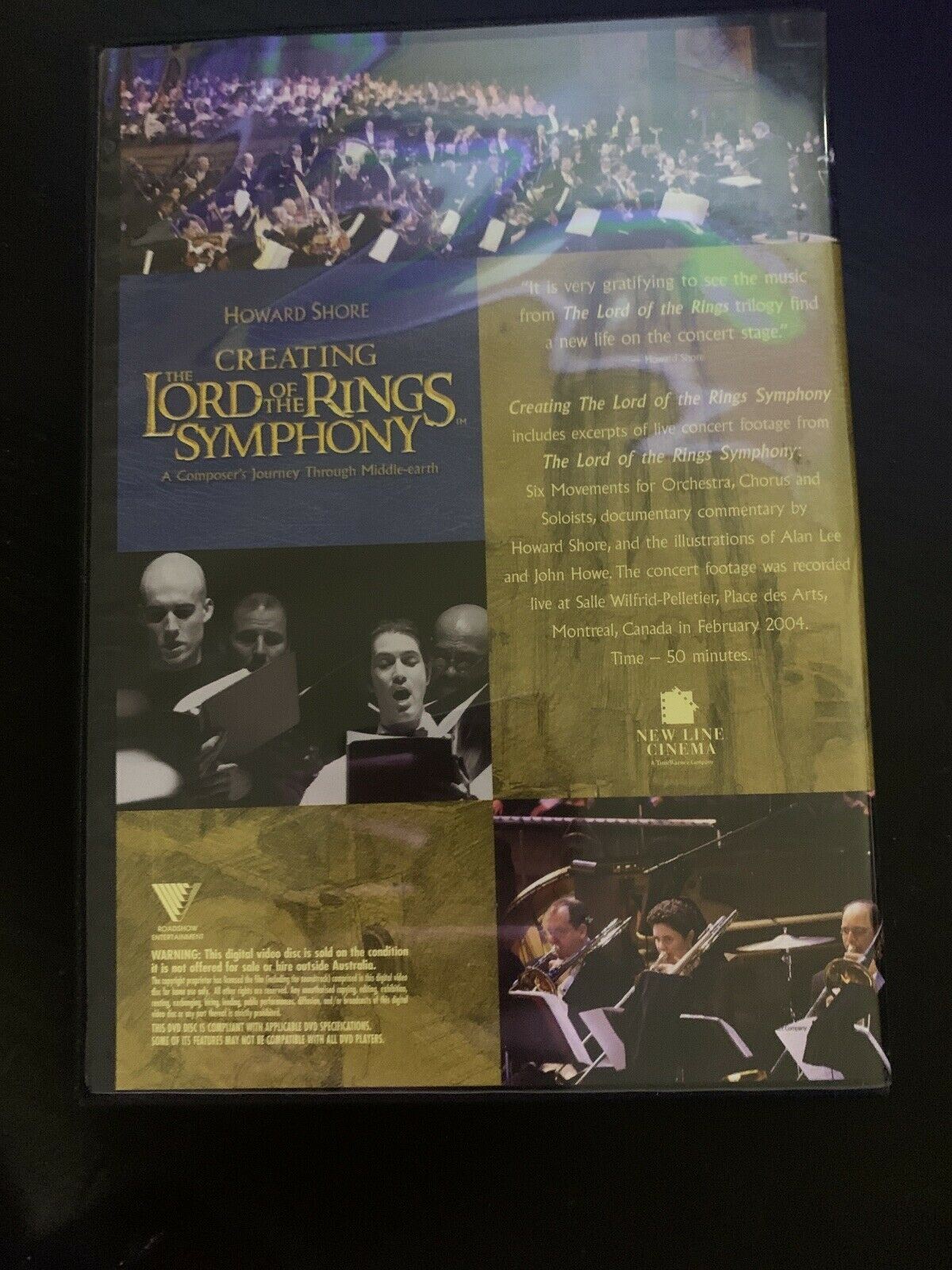 Howard Shore: Creating The Lord Of The Rings Symphony (DVD, 2004) Region 4
