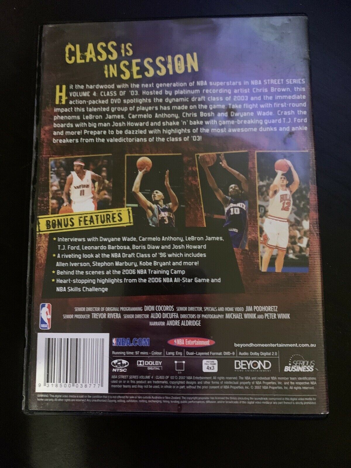 NBA: Street Series Draft Class Of 2003 (DVD, 2011) LeBron James. Region 4