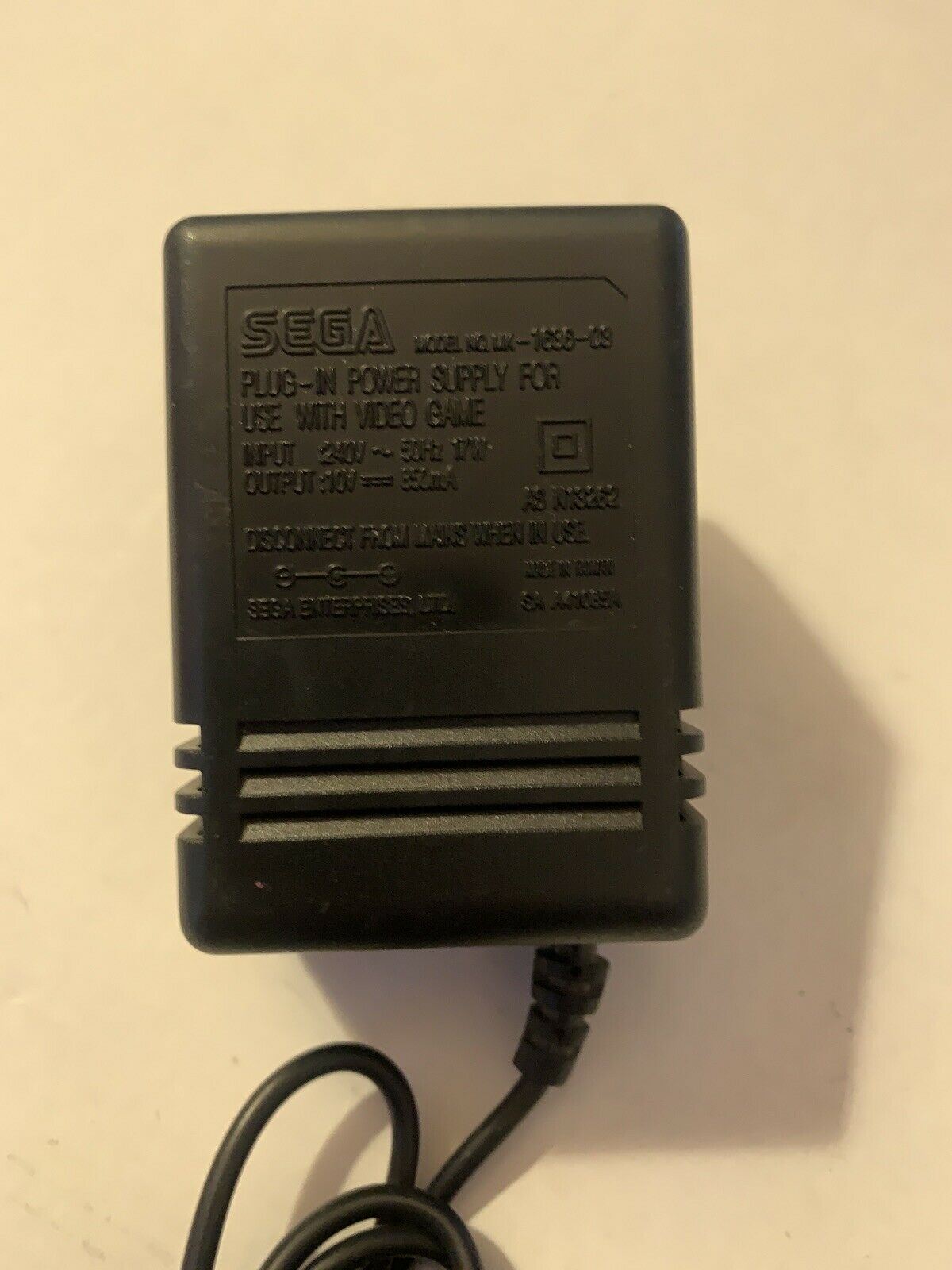 Genuine Sega Mega Drive II Power Supply - Authentic AU Plug - MK-1636-03