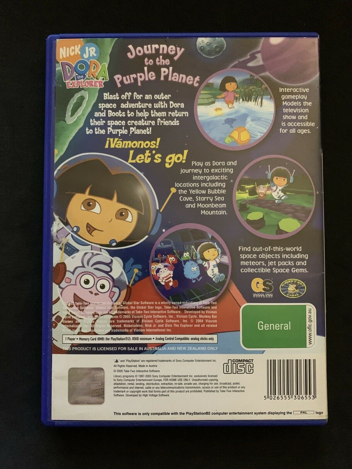 Dora The Explorer: Journey to the Purple Planet - Playstation 2 PS2 PAL Game