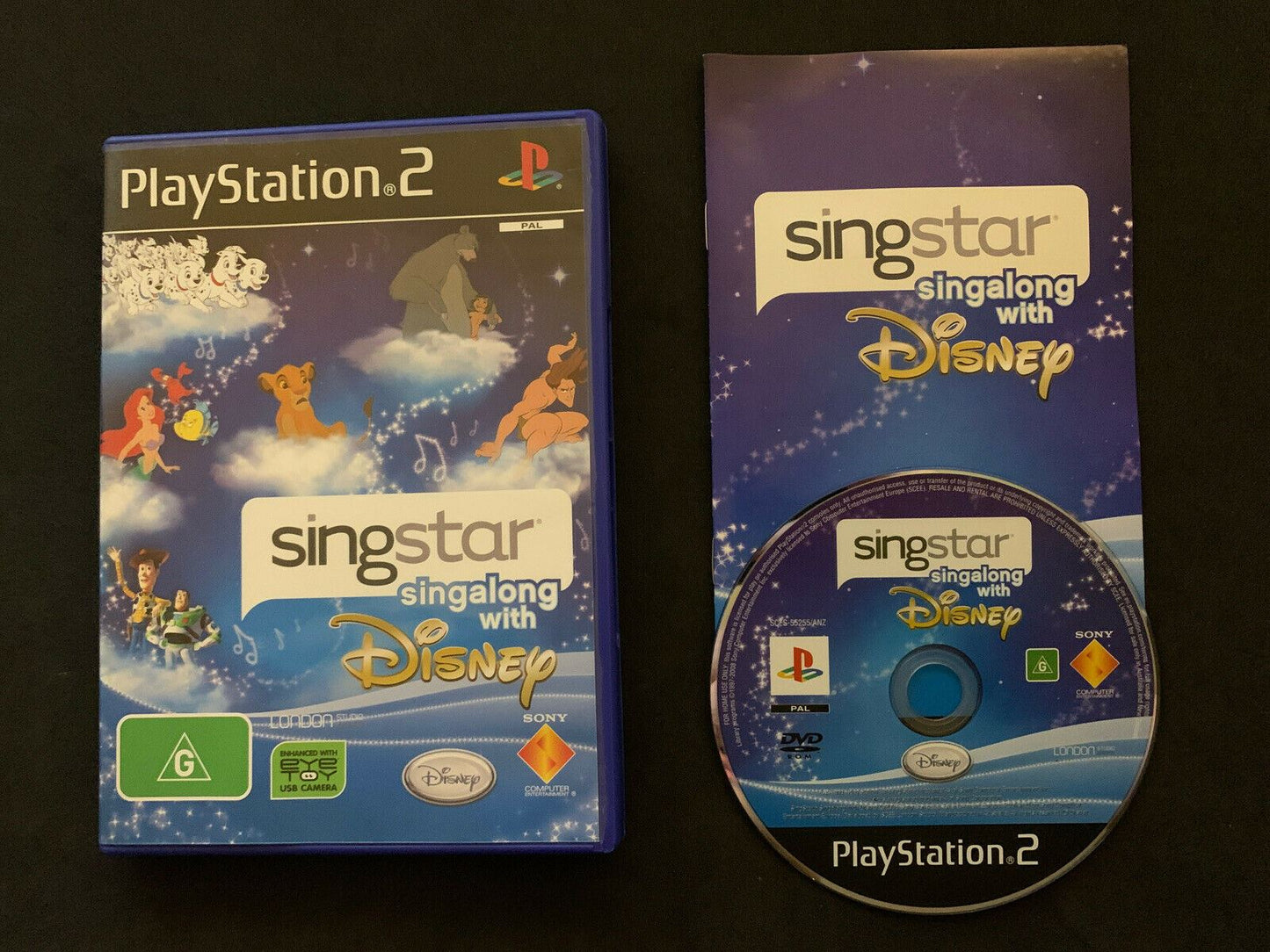 Singstar Singalong With Disney - Sony Playstation 2 with Manual PAL