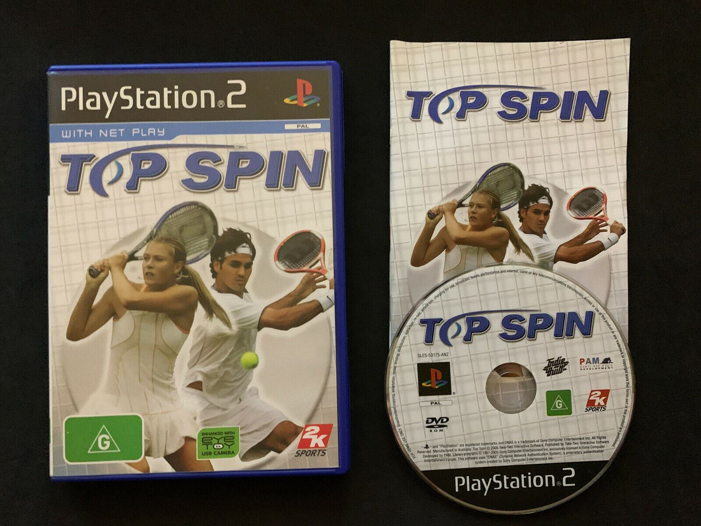 Top Spin - PS2 Game PAL with Manual