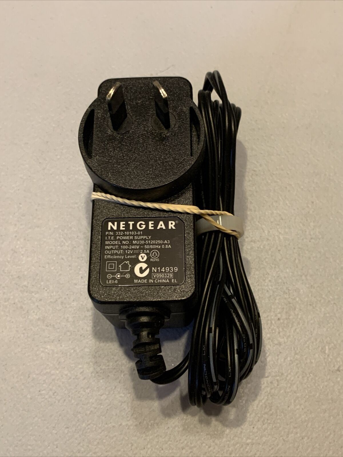 Genuine Netgear MU30-5120250 Power Supply AC Adapter 332-10103-01 Australia 12V