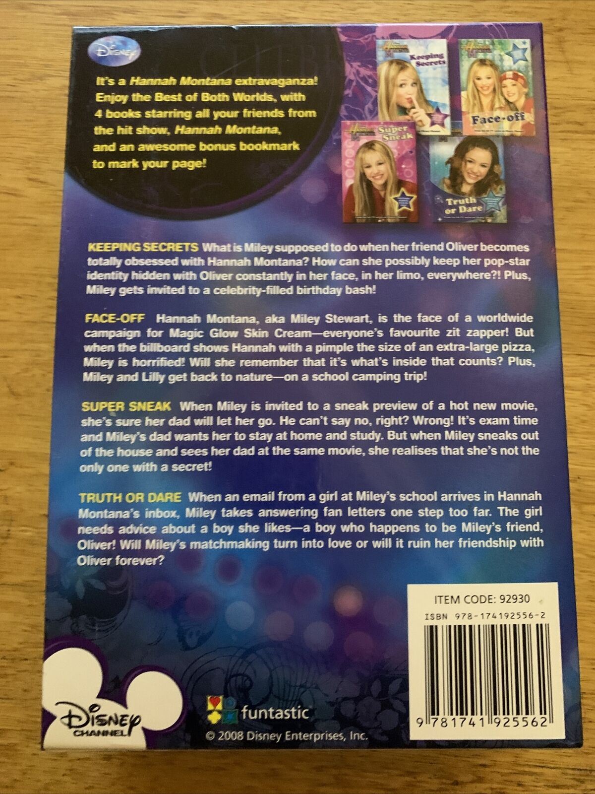 Hannah Montana: Best of Both Worlds by Disney Press - 4x Book Set!