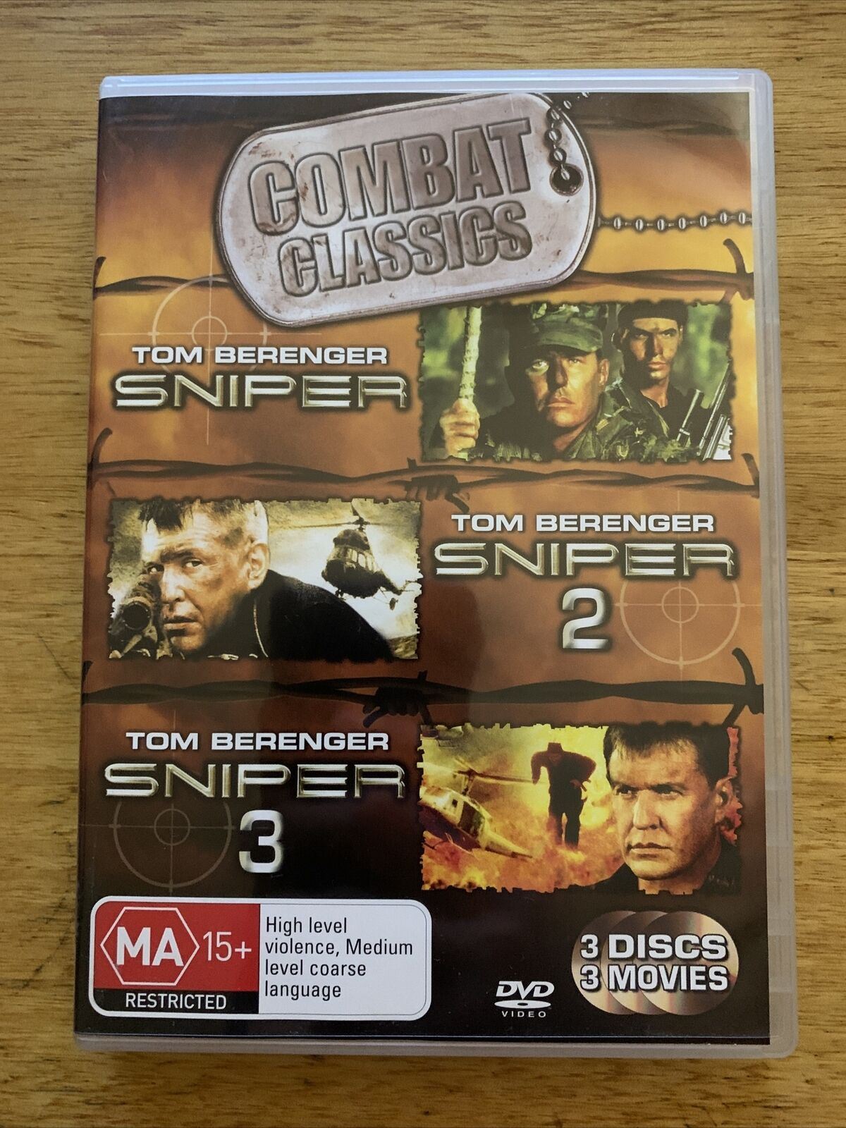 Sniper / Sniper 2 / Sniper 3 (DVD) Tom Berenger, Billy Zane. Region 4