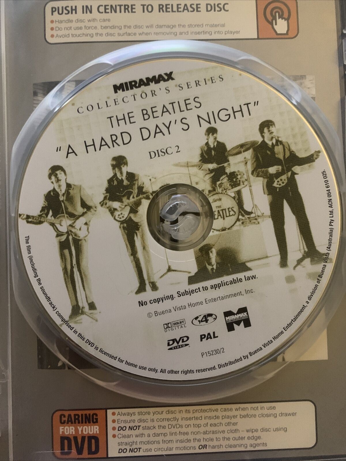 The Beatles Hard Day's Night - Collector's Series (DVD, 1964, 2-Disc) Region 4