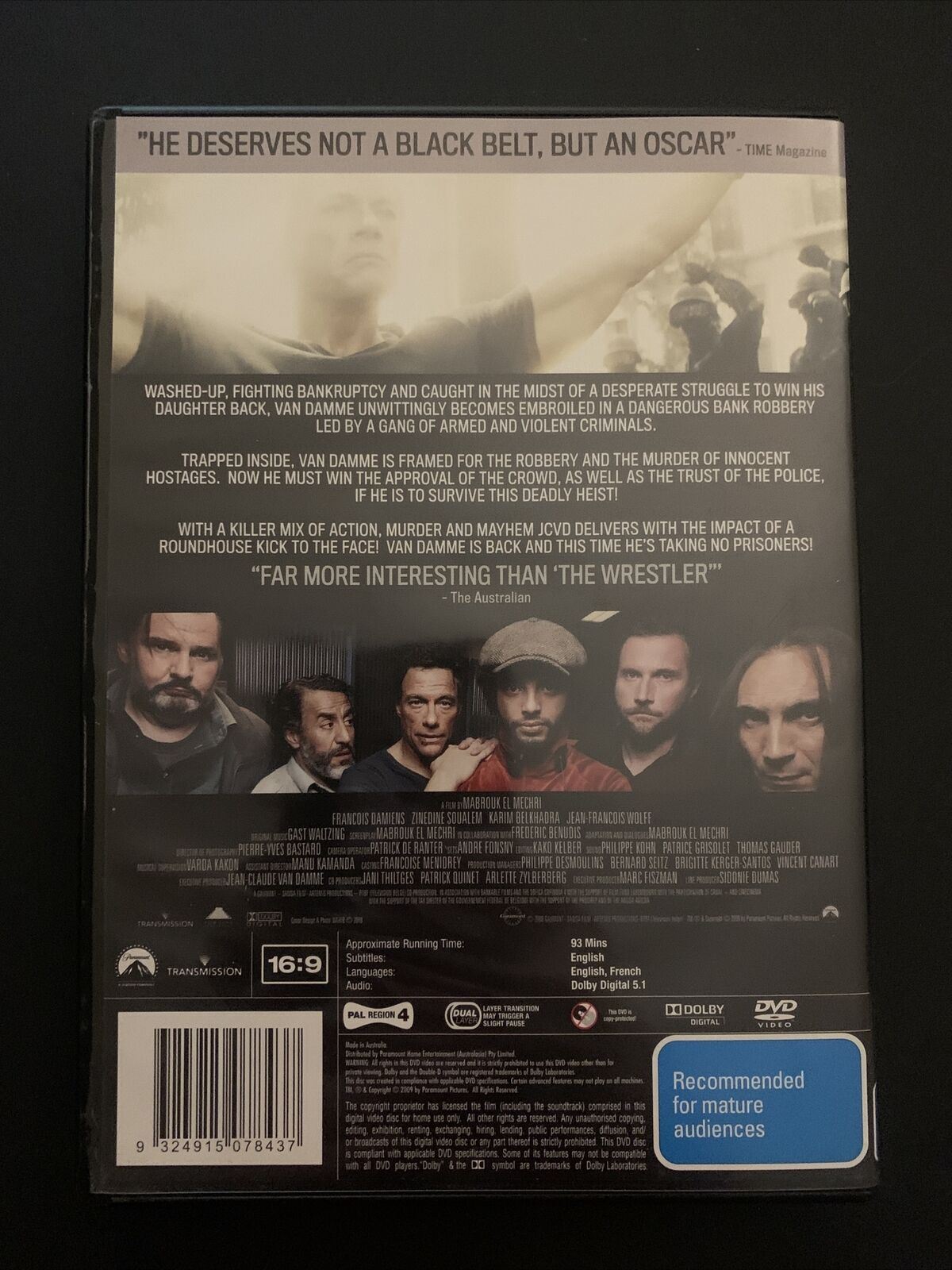 JCVD (DVD, 2008) Jean-Claude Van Damme, Valérie Bodson, Hervé Sogne - Region 4