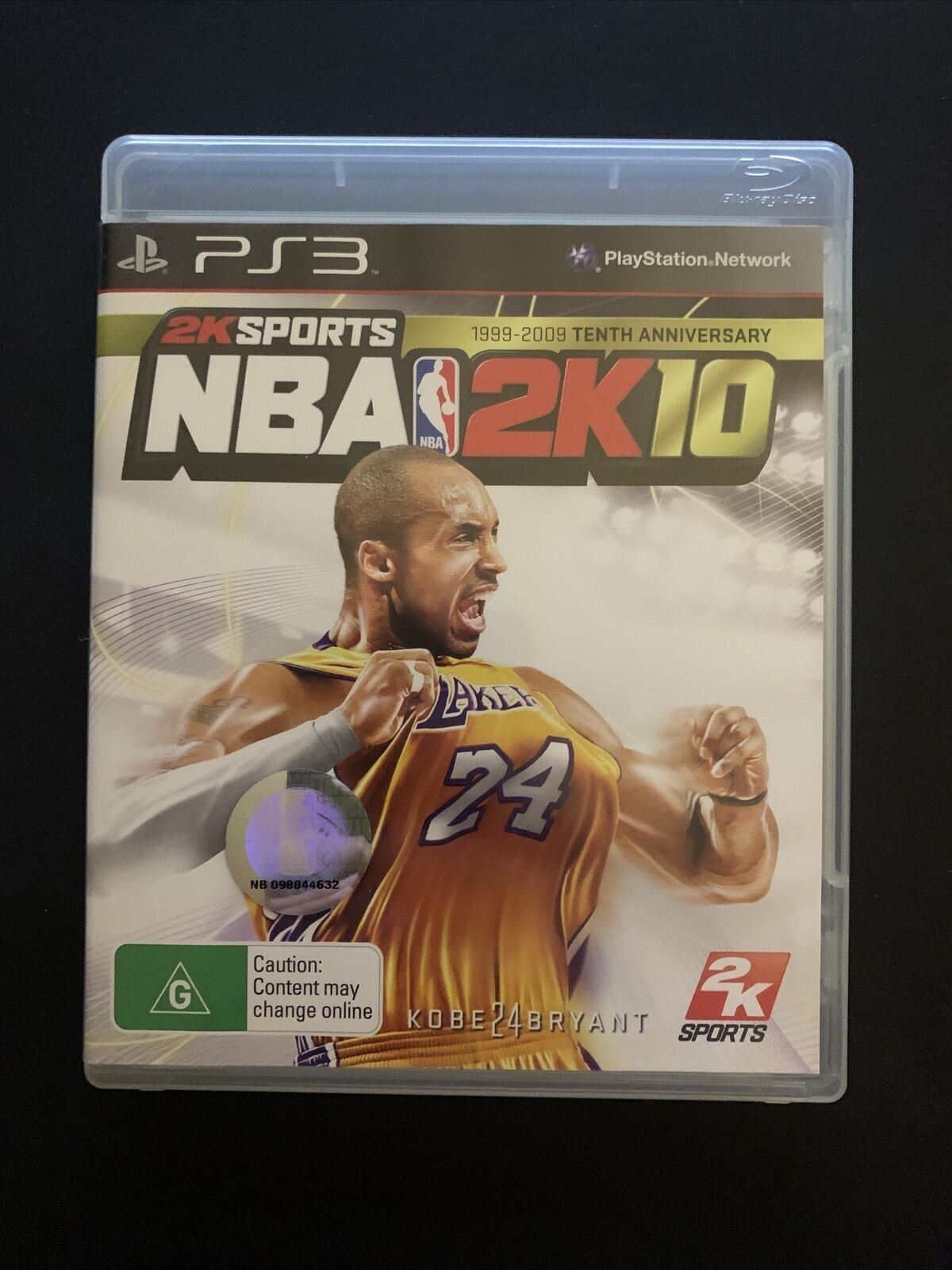 NBA 2K10 (Kobe Bryant Cover) -  PS3 Playstation 3 Game with Manual