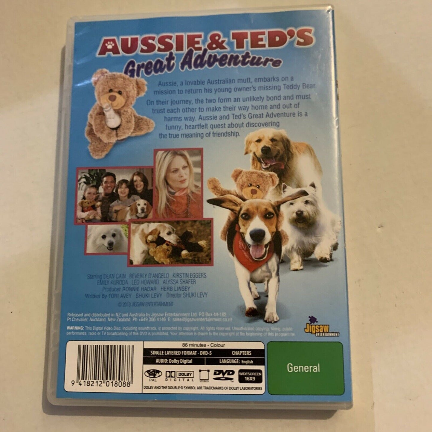 Aussie & Ted's Great Adventure (DVD, 2009) Dean Cain, Alyssa Shafer, Kirstin Egg