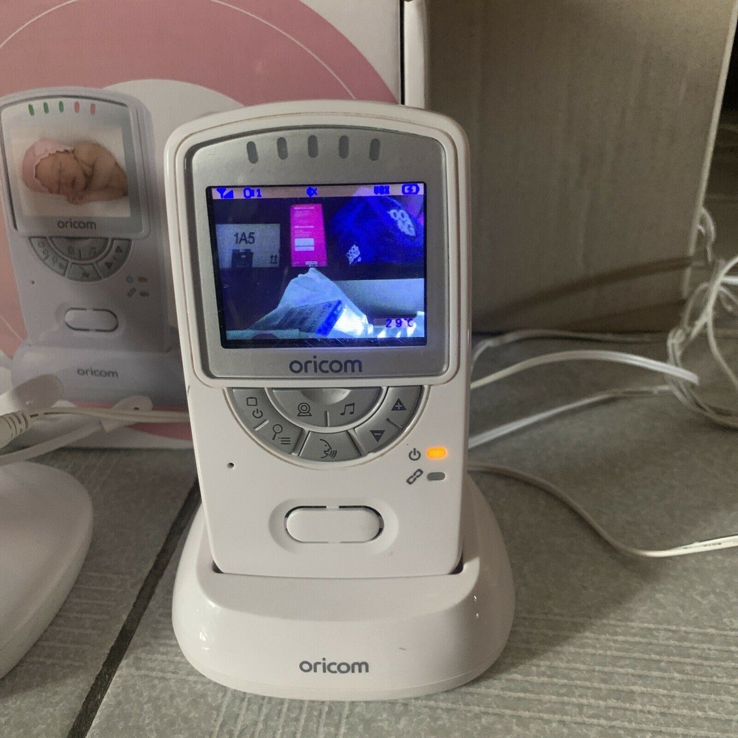 ORICOM Premium Video Baby Monitor Secure710: Zoom, Night Vision, Music, Speaker