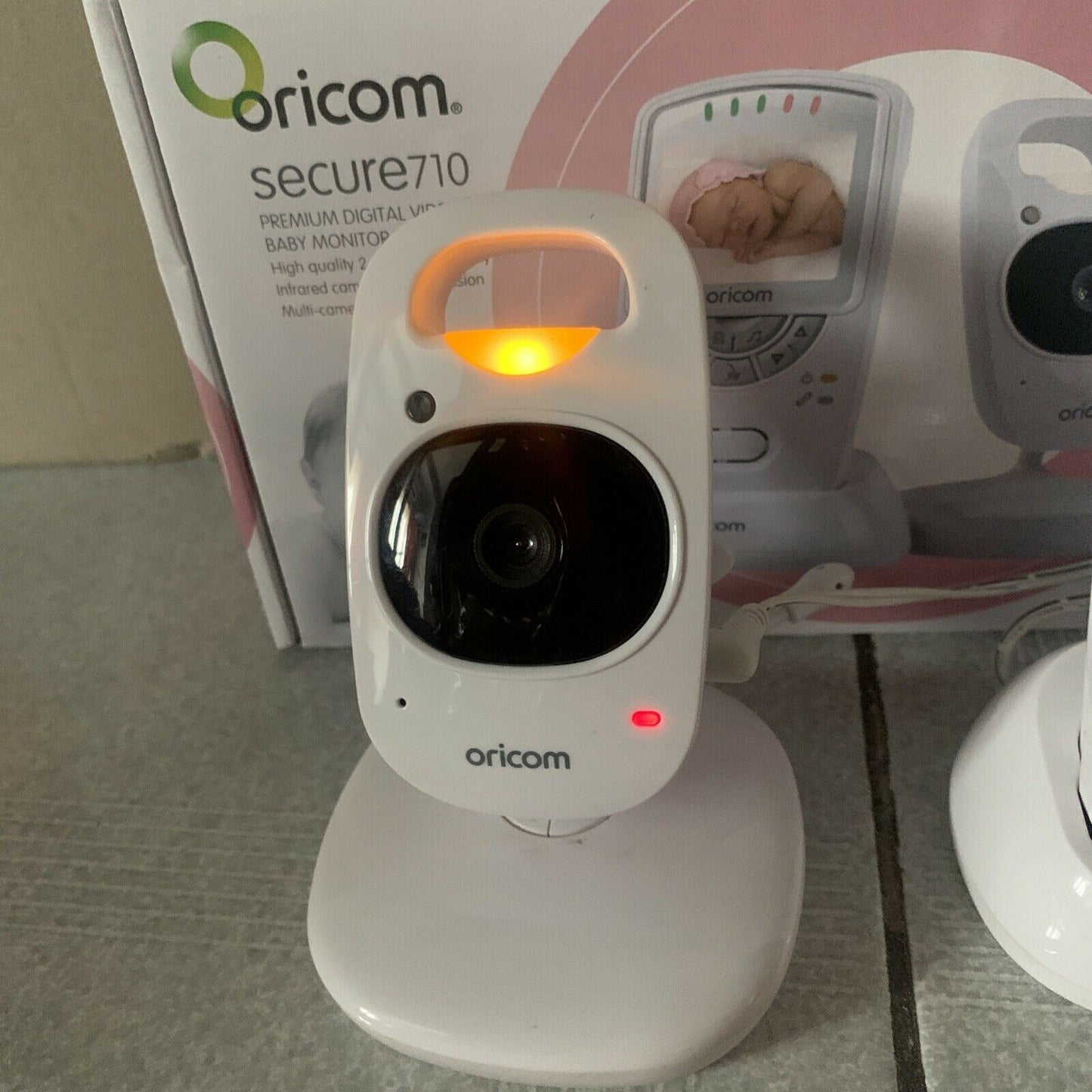 ORICOM Premium Video Baby Monitor Secure710: Zoom, Night Vision, Music, Speaker