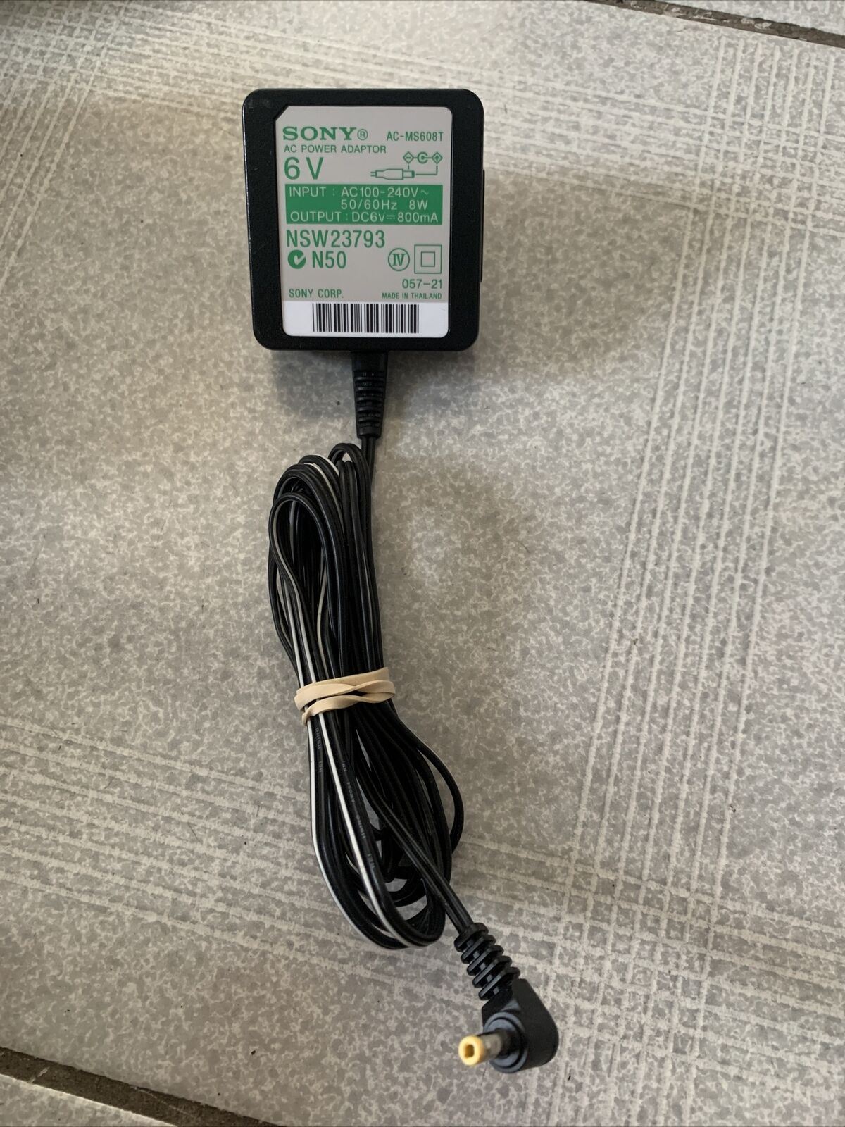 Genuine Sony AC-MS608T AC Power Adaptor 6v 800mA AC Adapter