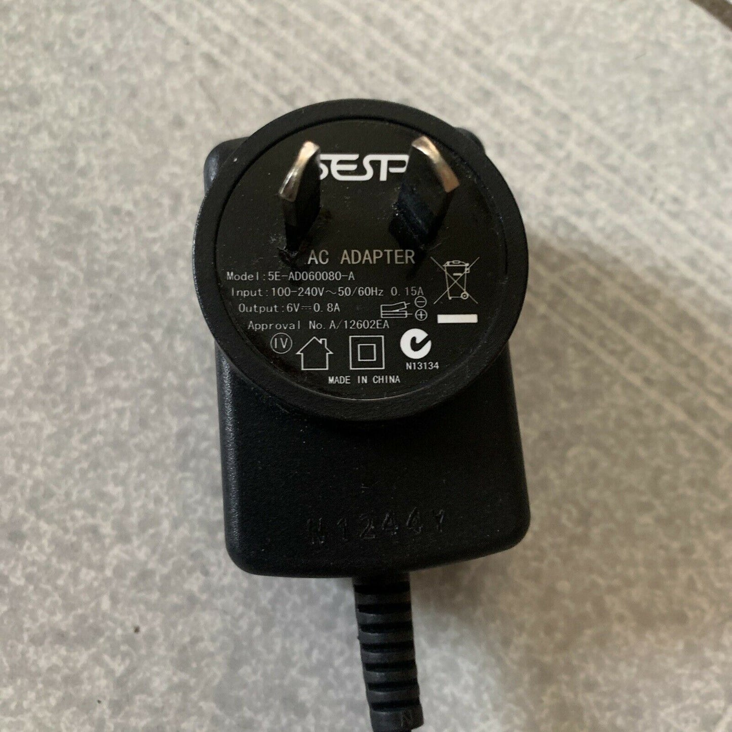 Genuine Oricom SC700 Base Charger & AC Adapter 5E-AD060080-A 6v 0.8a