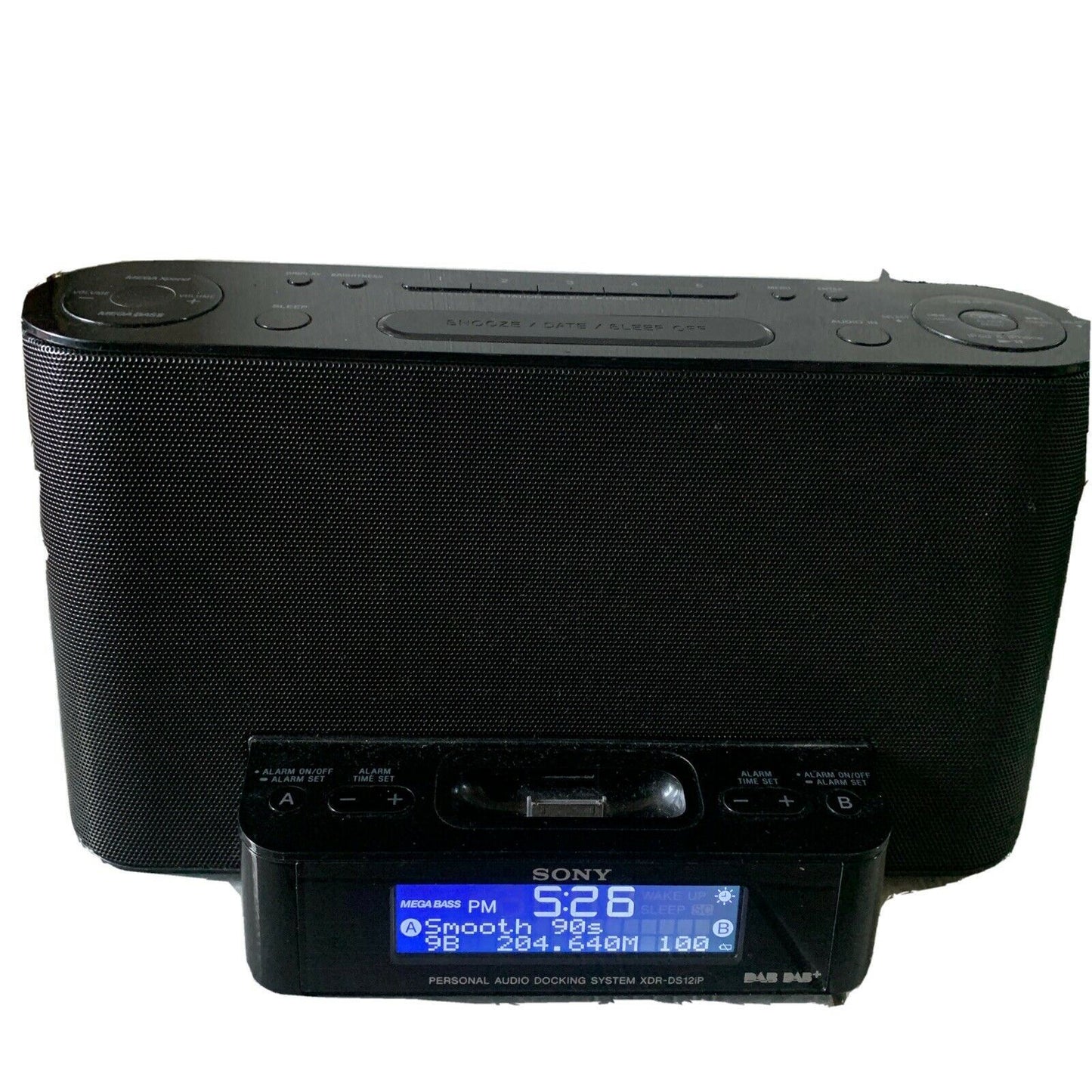 Sony XDR-DS12iP Alarm Digital Radio DAB+ FM Radio AUX iPod dock