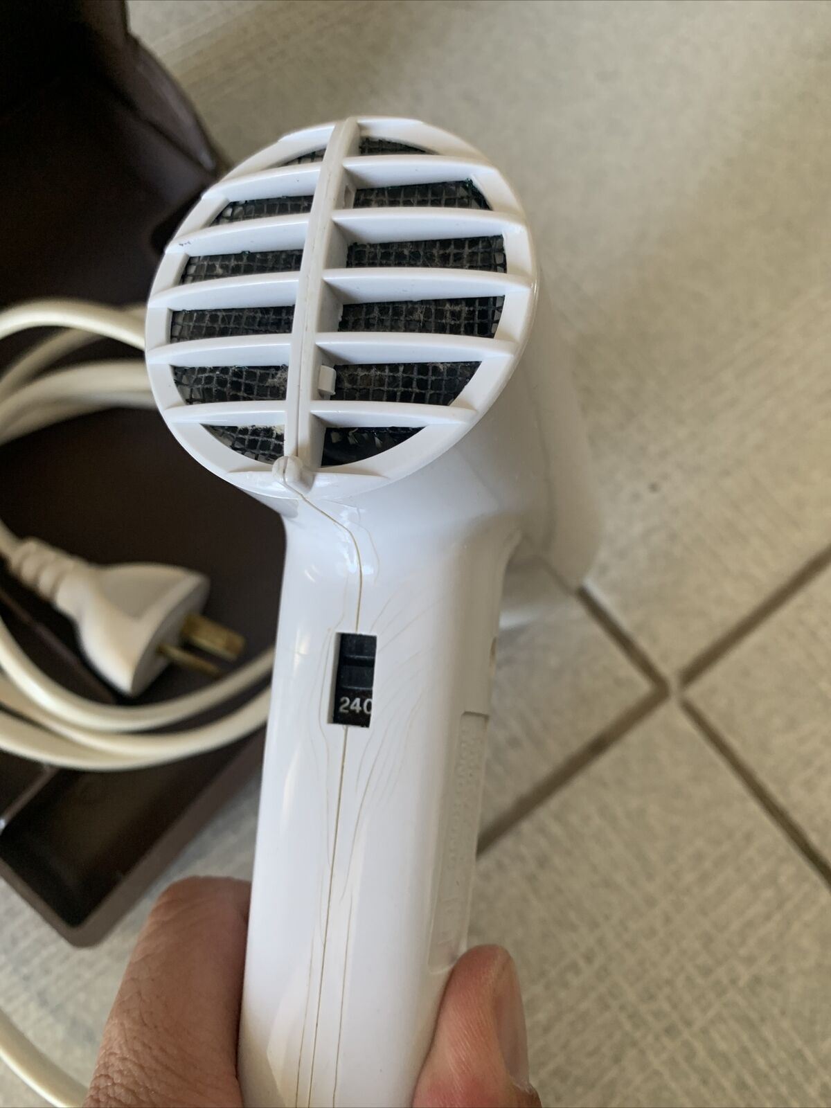 Vintage The Ronson Jetset International Travel Hair Dryer