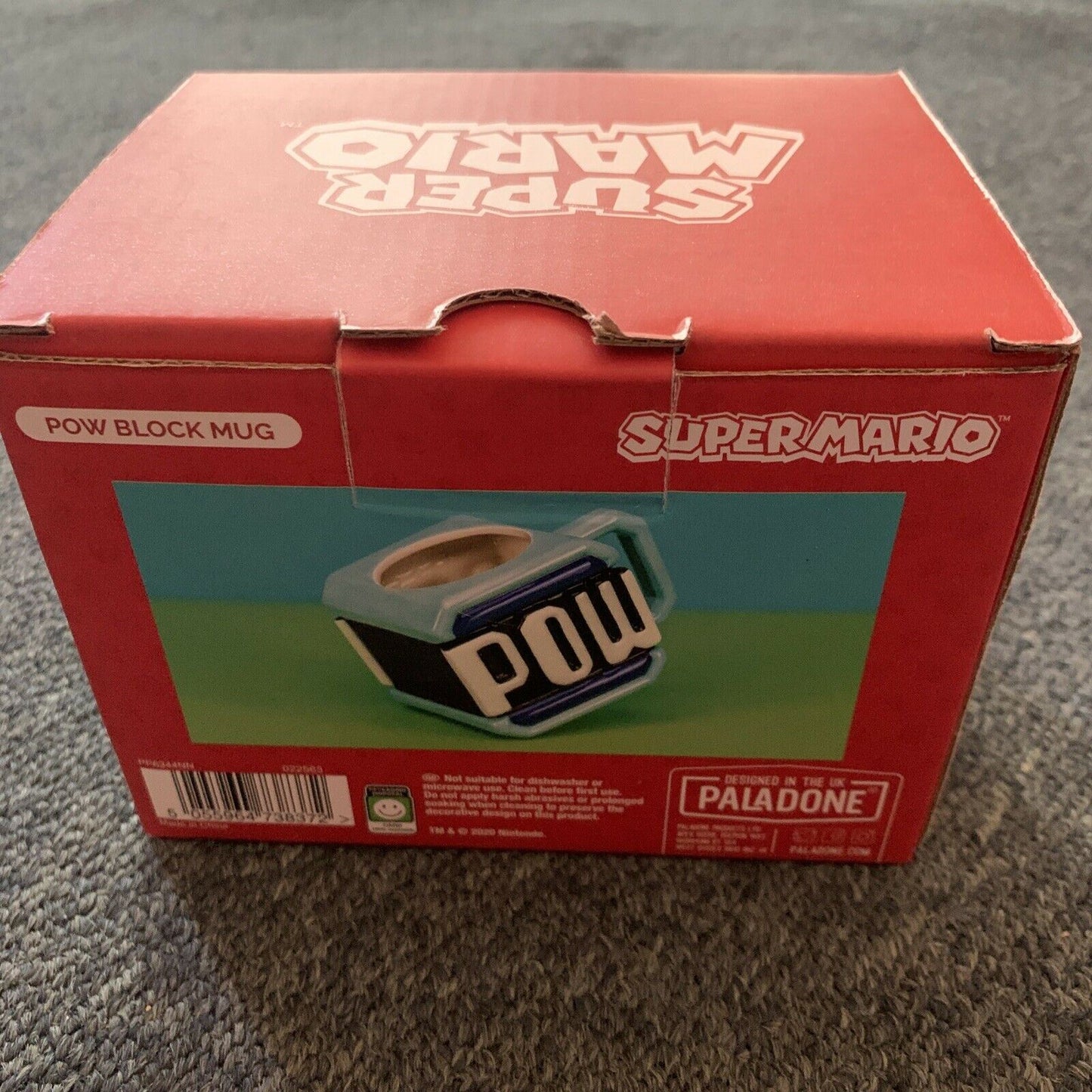 Super Mario Pow Block Mug Ceramic - Official Nintendo Licensed