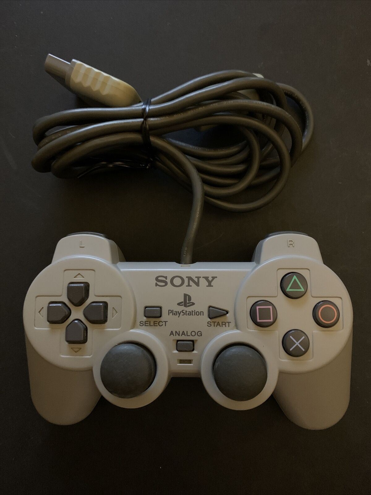 Genuine Sony PlayStation 2 CONTROLLER Grey Analog Dual Shock PS1 PS2 S –  Retro Unit