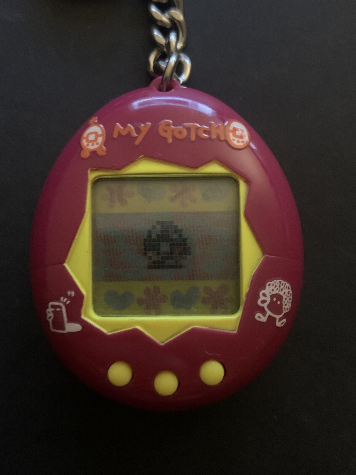My Gotch Tamagotchi Maroon Red 1997 Bandai