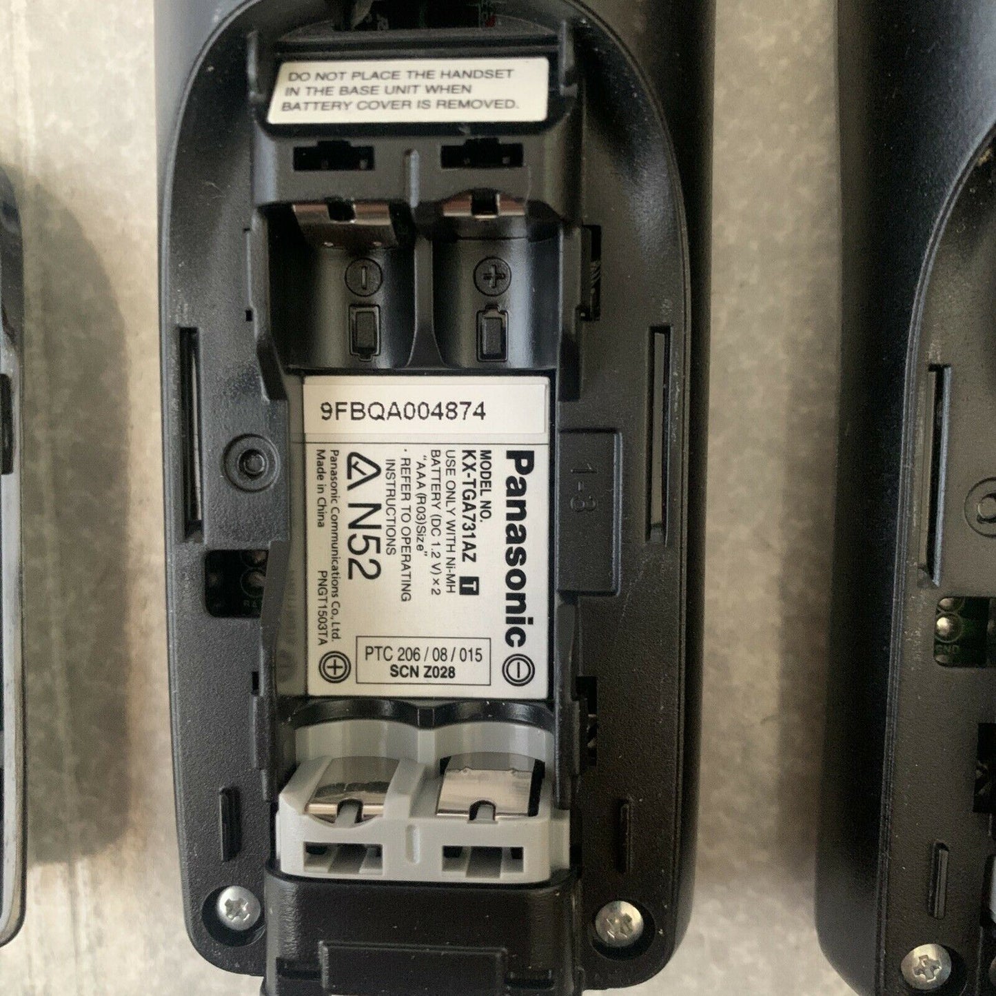 2x Panasonic KX-TGA731AZ Cordless Phone Only